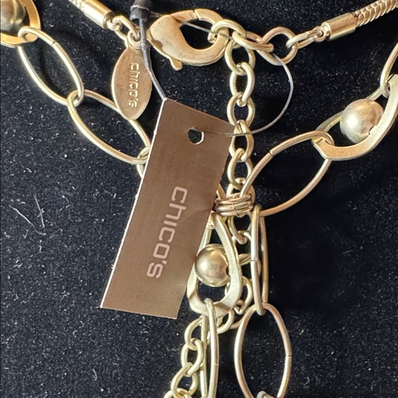 Chico's Elegant Gold Necklace - Picture 2 of 3